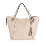 Louis Vuitton Louis Vuitton Galet Gray Mahina Leather Hina MM