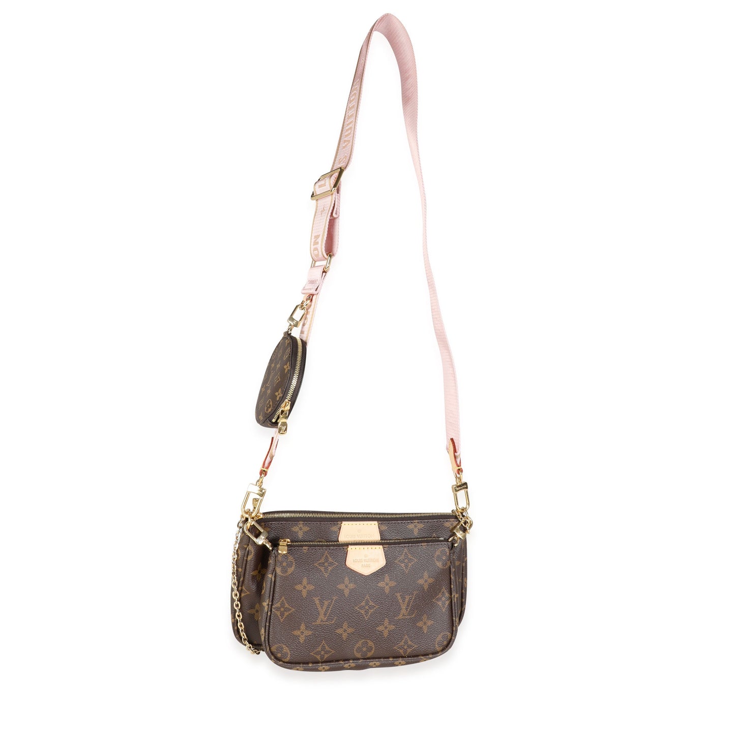 Louis Vuitton Louis Vuitton Monogram Canvas & Light Pink Multi-Pochette Accessoires