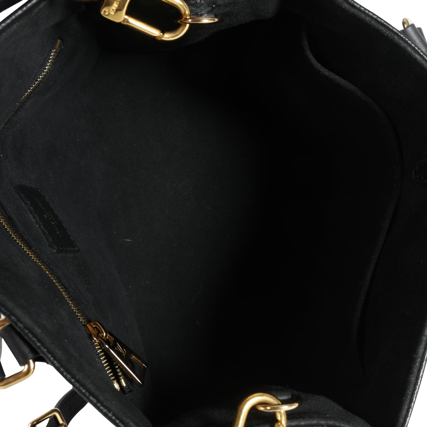 Louis Vuitton Louis Vuitton Black Giant Monogram Empreinte Leather Onthego PM