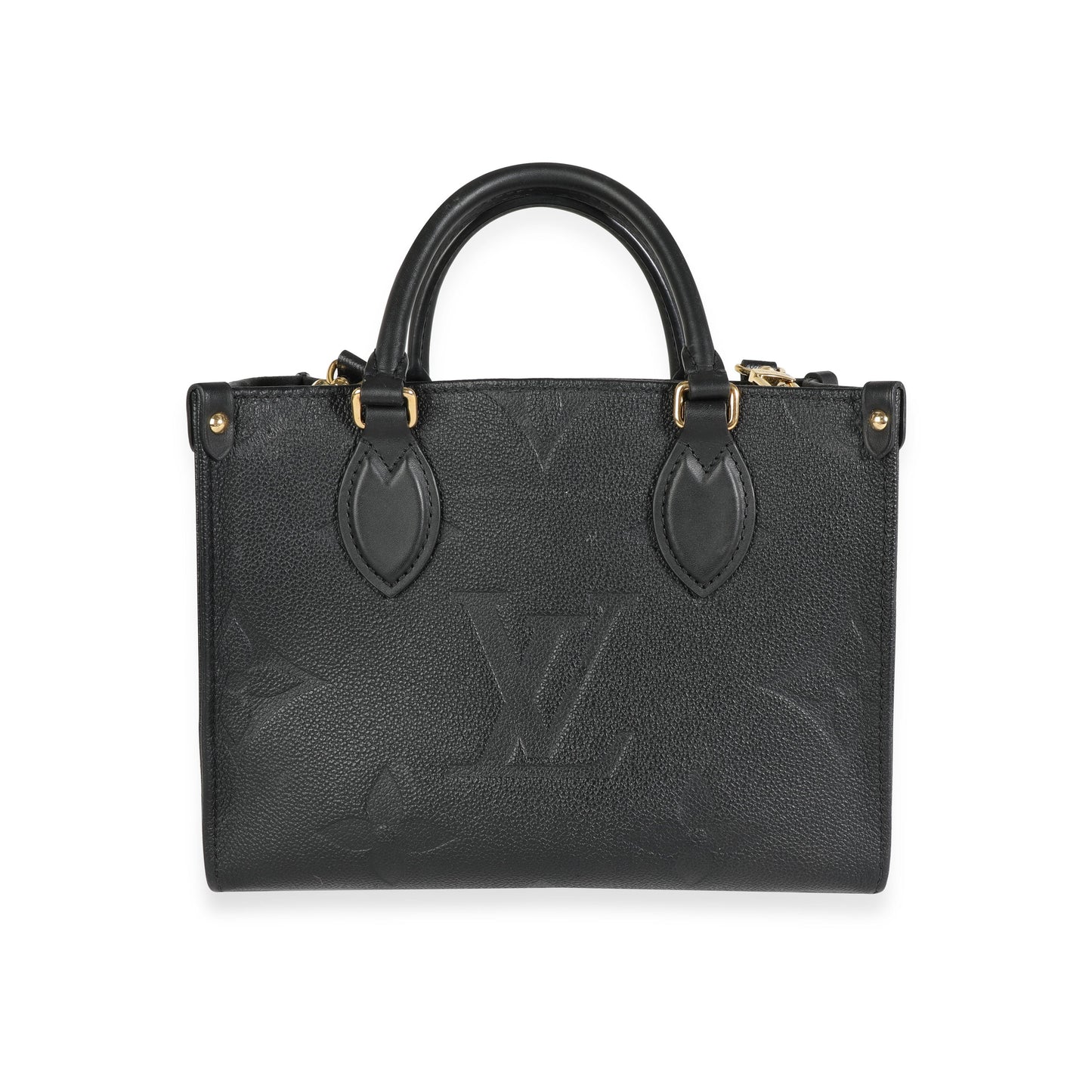 Louis Vuitton Louis Vuitton Black Giant Monogram Empreinte Leather Onthego PM