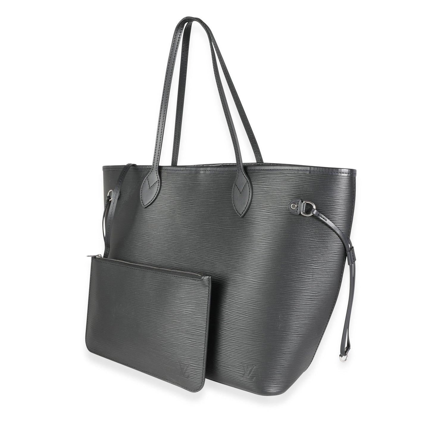 Louis Vuitton Louis Vuitton Black Epi Leather Neverfull MM