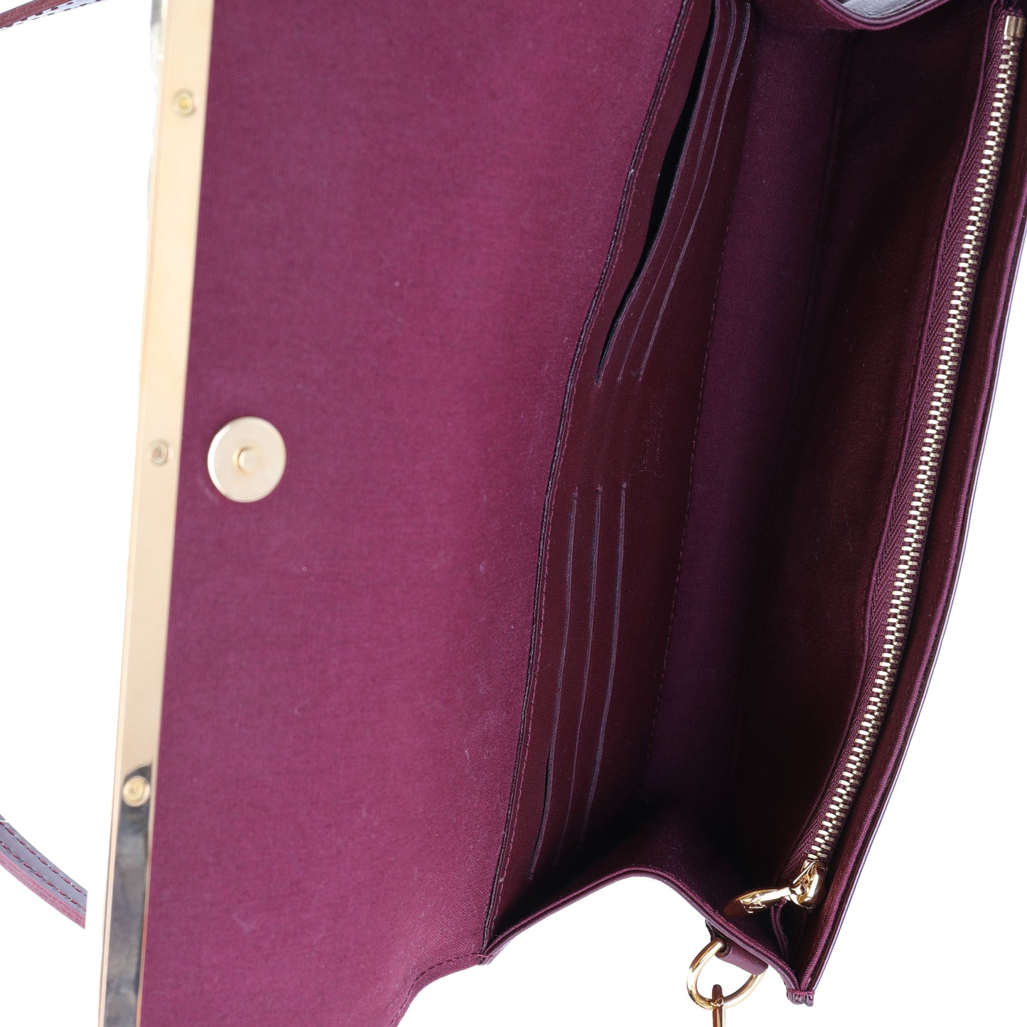 Louis Vuitton Louis Vuitton Amarante Monogram Vernis Rossmore MM Clutch