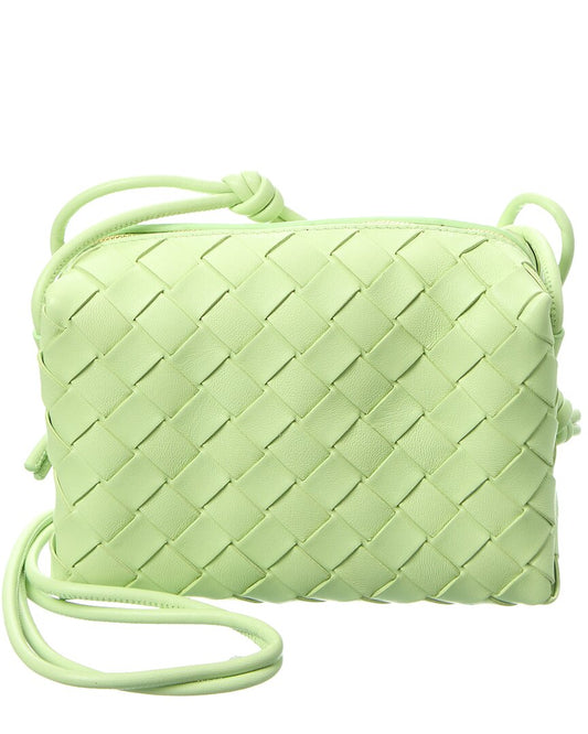 B V  - Ameliaop Mini Intrecciato Leather Camera Bag