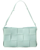 B V  - Cassette Mini Intreccio Leather Shoulder Bag