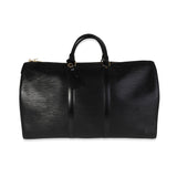 Louis Vuitton Black Epi Leather Keepall 50