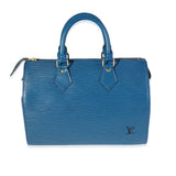 Louis Vuitton Louis Vuitton Toledo Blue Epi Leather Speedy 25