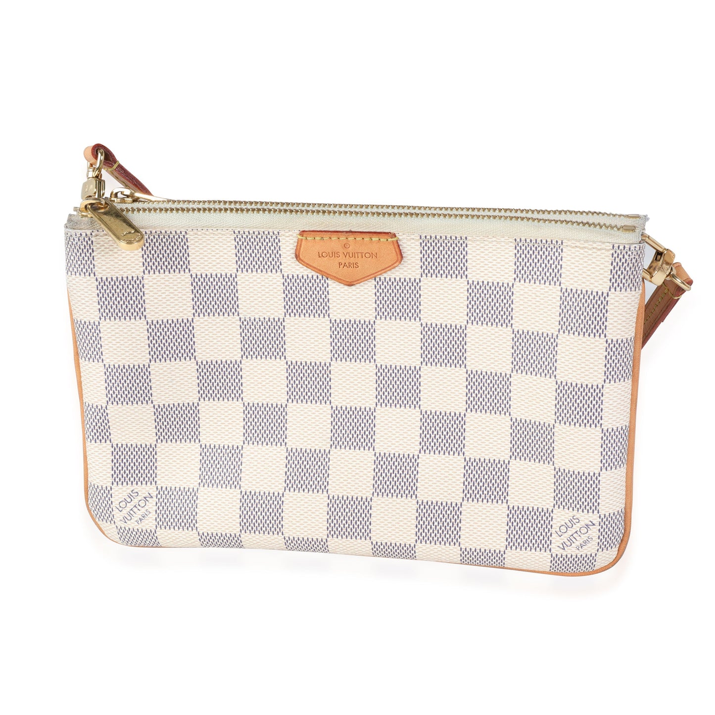 Louis Vuitton Louis Vuitton Damier Azur Double Zip Pochette
