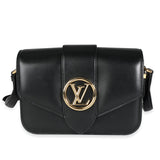 Louis Vuitton Louis Vuitton Black Smooth Calfskin LV Pont 9