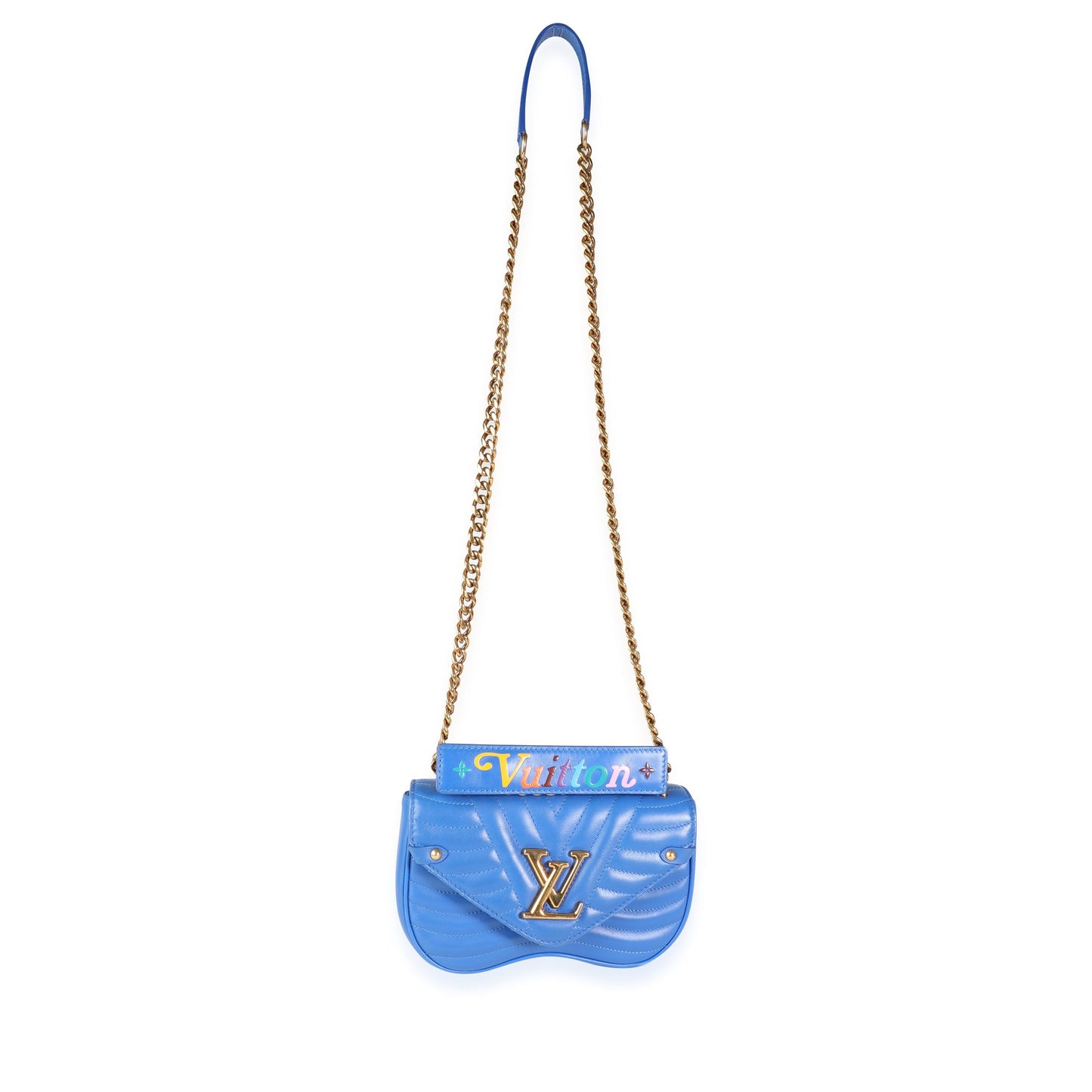 Louis Vuitton Louis Vuitton Blue Neon Leather New Wave Chain Bag PM