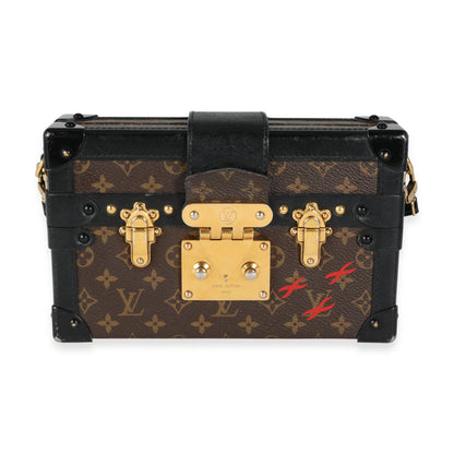 Louis Vuitton Louis Vuitton Monogram Canvas & Black Calfskin Petite Malle