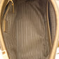 Prada Gold Metallic Saffiano Leather Double Zip Handbag