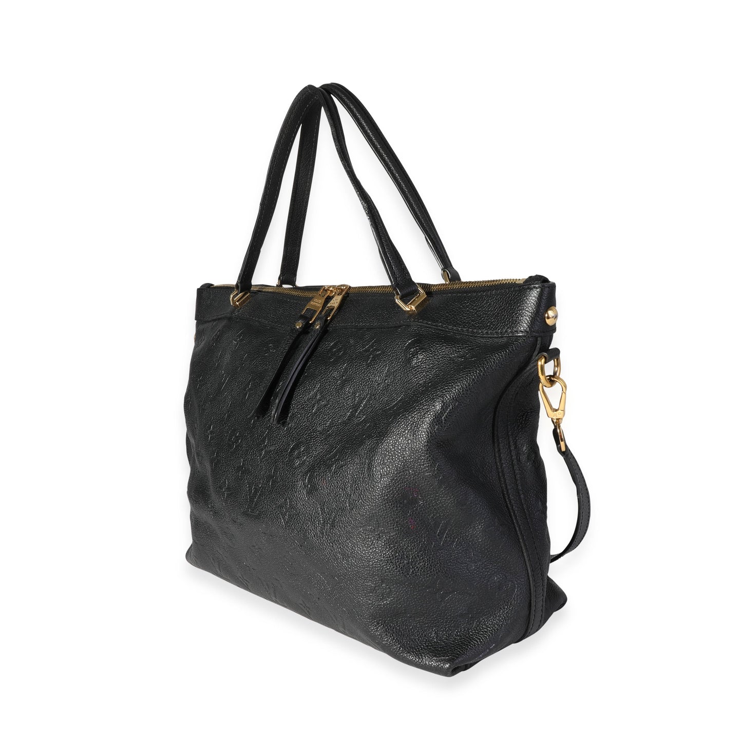 Louis Vuitton Louis Vuitton Black Monogram Empreinte Leather Bastille MM