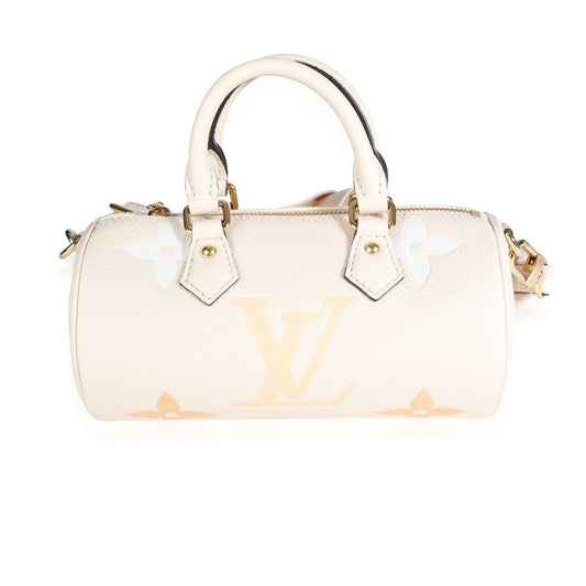 Louis Vuitton Louis Vuitton Cream & Saffron Monogram Empreinte Giant By the Pool Papillon BB
