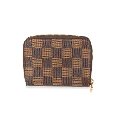 Louis Vuitton Louis Vuitton Damier Ebene Canvas Zippy Coin Purse