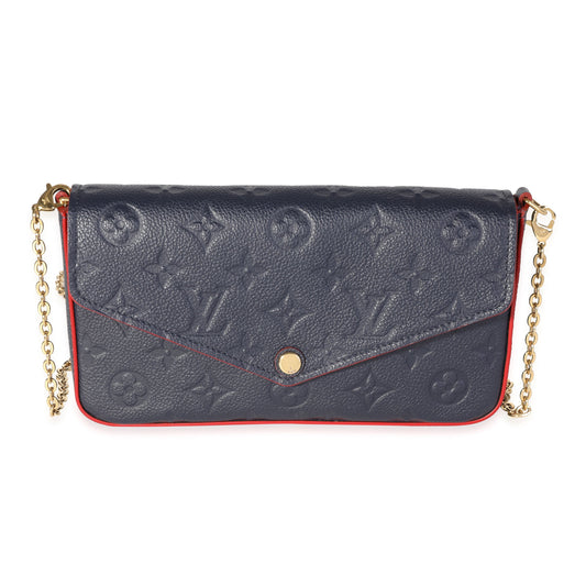Louis Vuitton Louis Vuitton Marine Rouge Monogram Empreinte Leather Félicie Pochette
