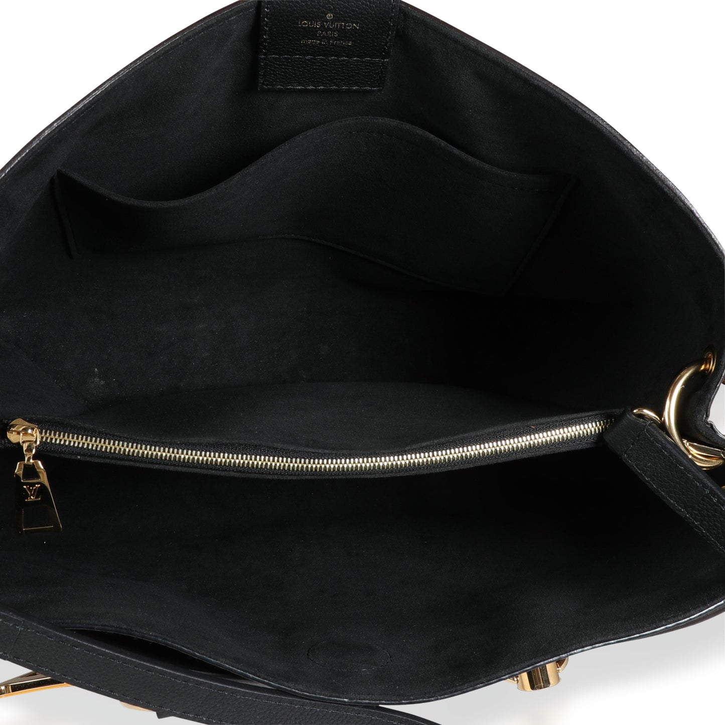 Louis Vuitton Louis Vuitton Black Taurillon Leather & Damier Ebene Canvas LV Riverside Tote