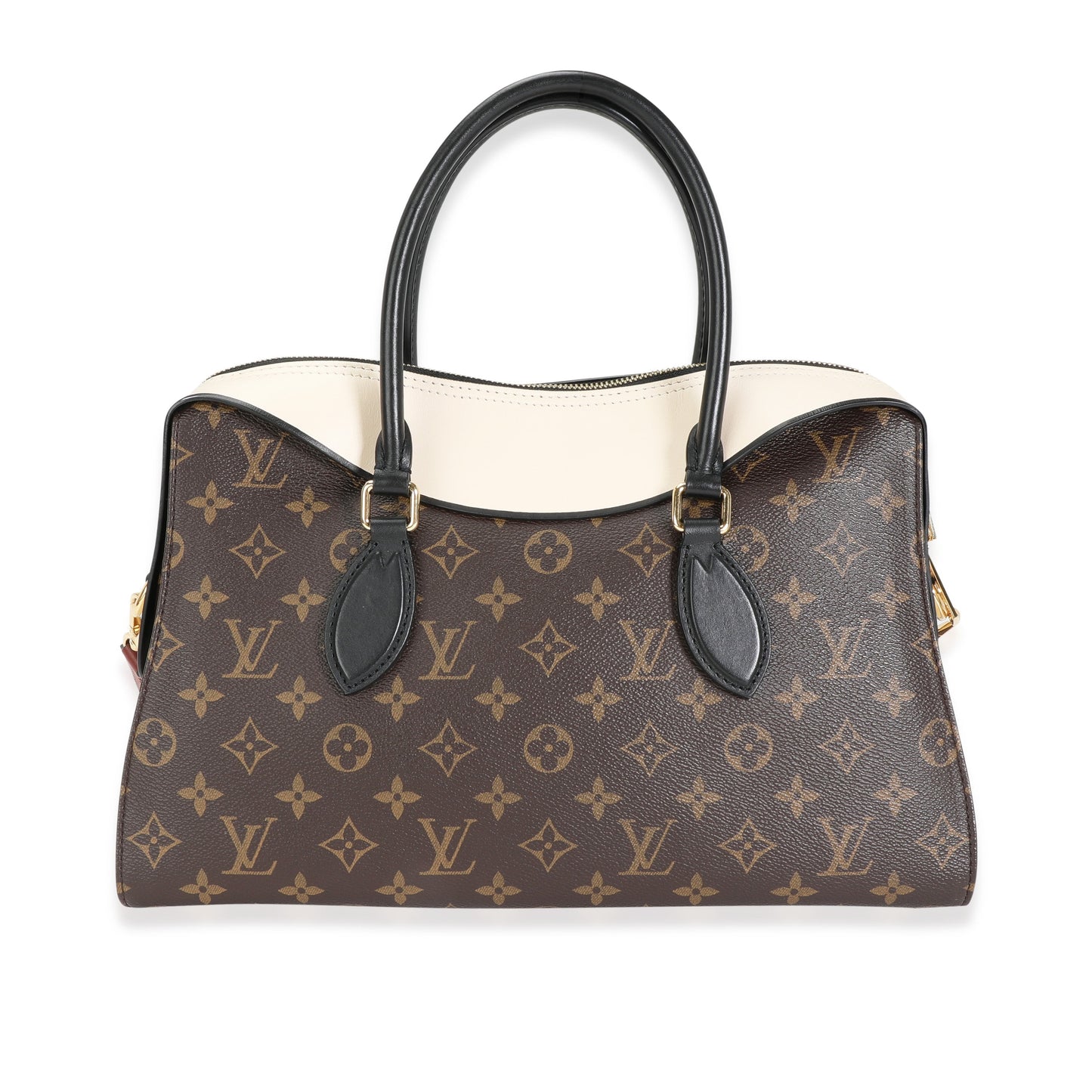 Louis Vuitton Louis Vuitton Monogram Canvas & Cream Leather Tuileries Satchel