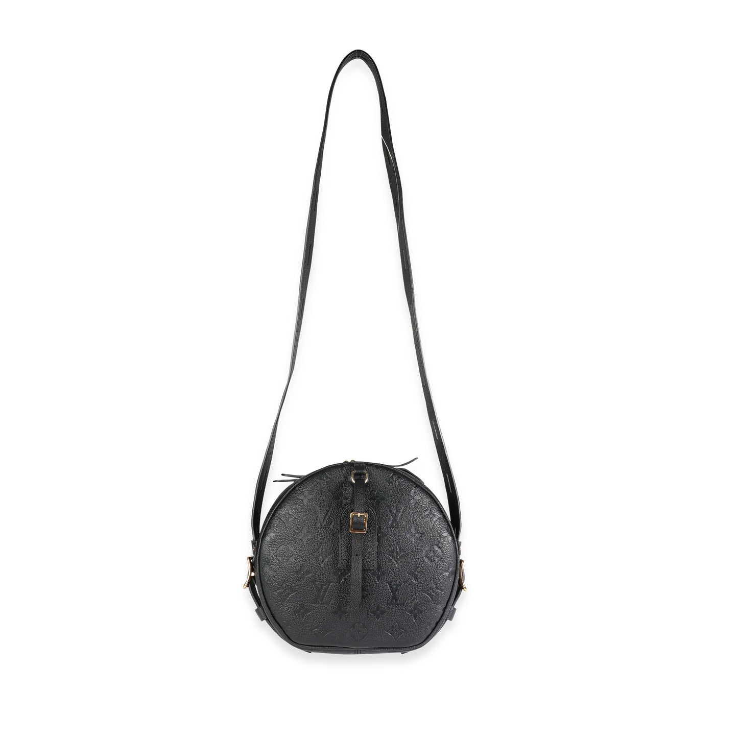 Louis Vuitton Louis Vuitton Black Empreinte Leather Boite Chapeau Souple MM