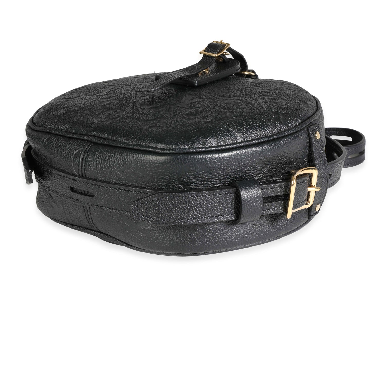 Louis Vuitton Louis Vuitton Black Empreinte Leather Boite Chapeau Souple MM