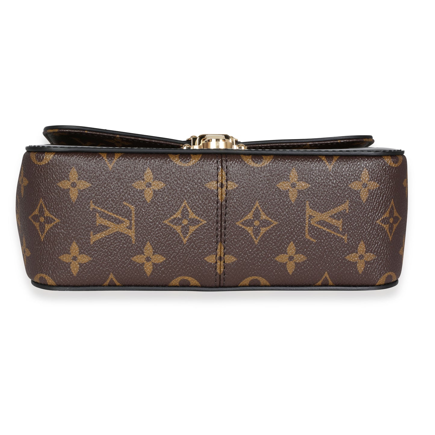 Louis Vuitton Louis Vuitton Black Vernis & Brown Monogram Canvas Cherrywood BB