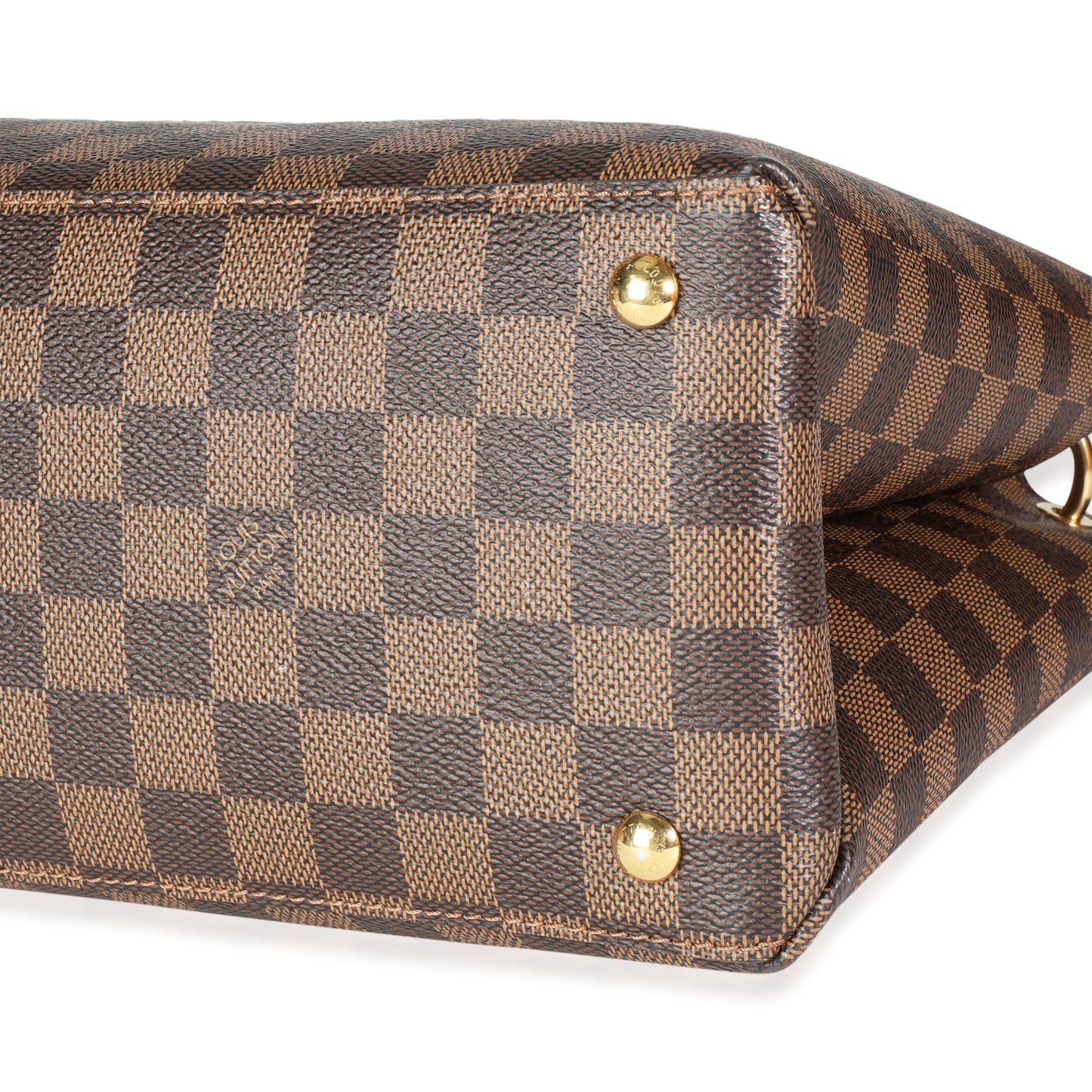 Louis Vuitton Louis Vuitton Lie de Vin Taurillon Leather & Damier Ebene Canvas LV Riverside To