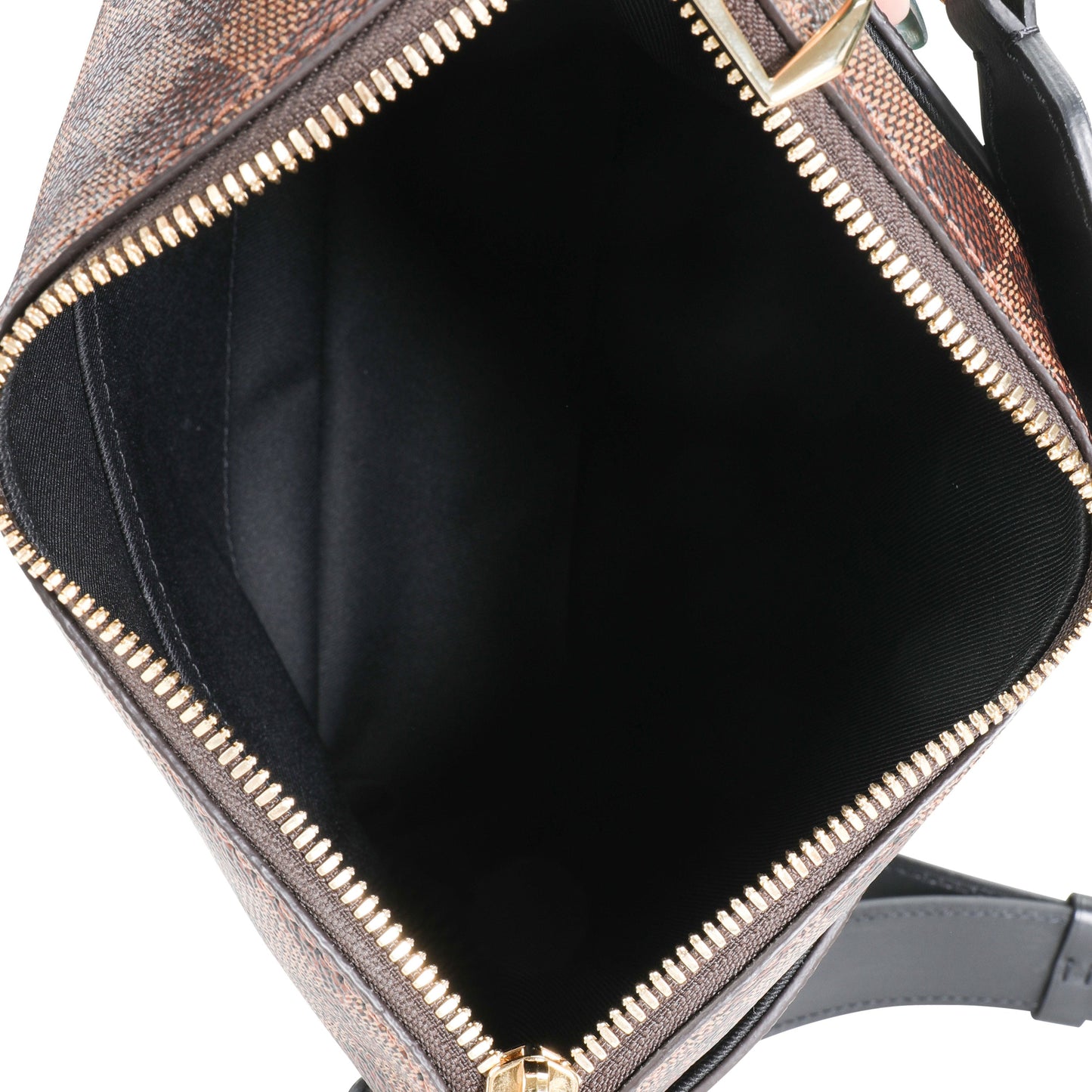 Louis Vuitton Louis Vuitton Damier Ebene & Black Leather Odeon PM