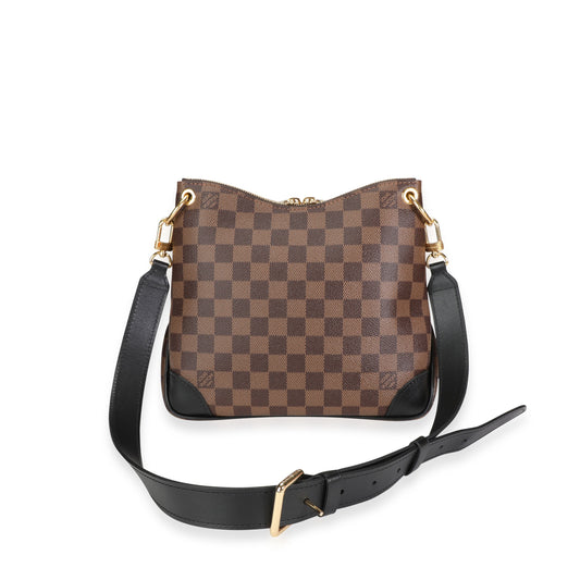 Louis Vuitton Louis Vuitton Damier Ebene & Black Leather Odeon PM