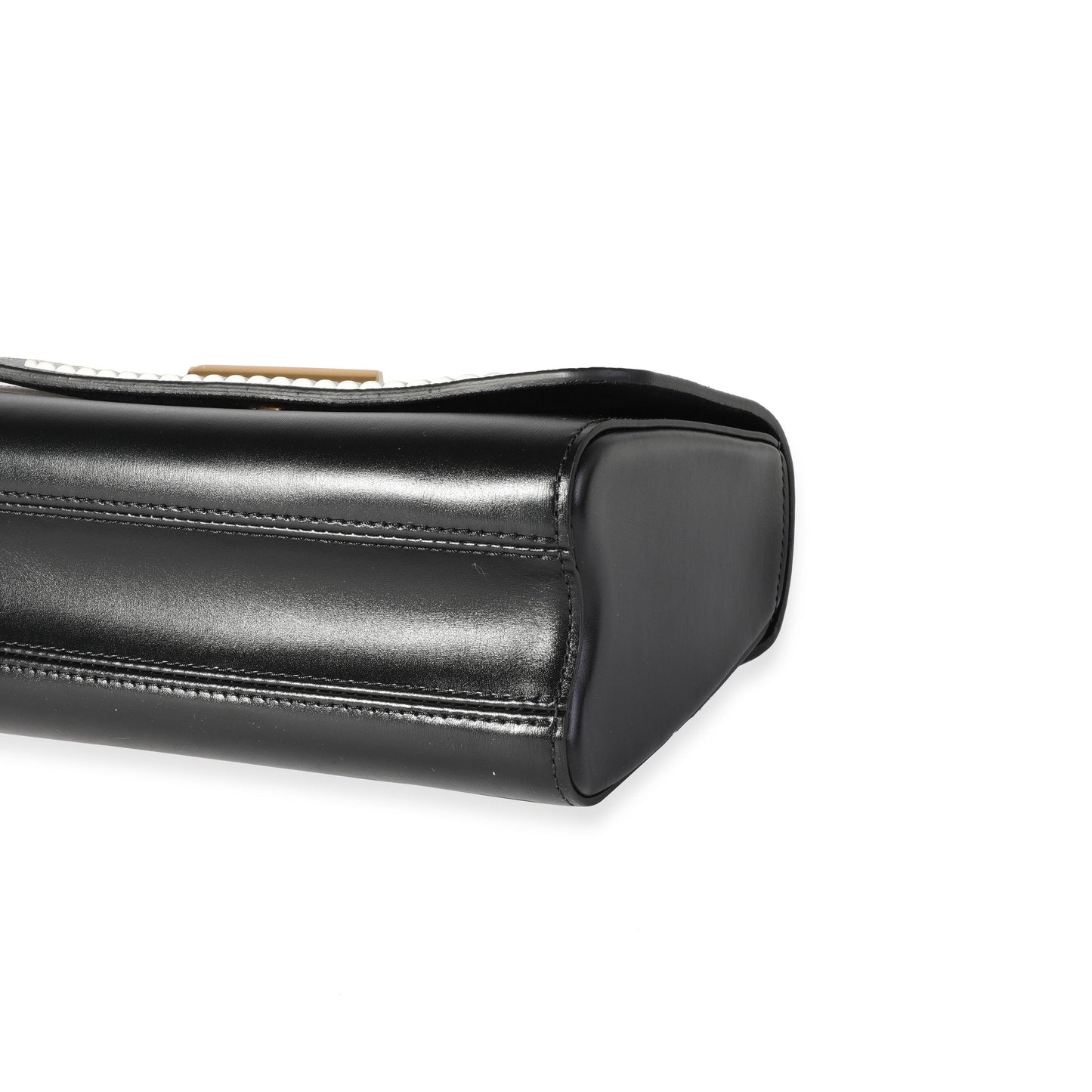 Louis Vuitton Louis Vuitton Black Leather & Monogram Canvas Braided Twist MM