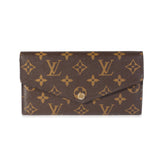 Louis Vuitton Louis Vuitton Monogram Canvas & Brown Leather Sarah Wallet