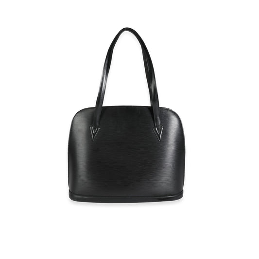 Louis Vuitton Louis Vuitton   Black Epi Leather Lussac Tote