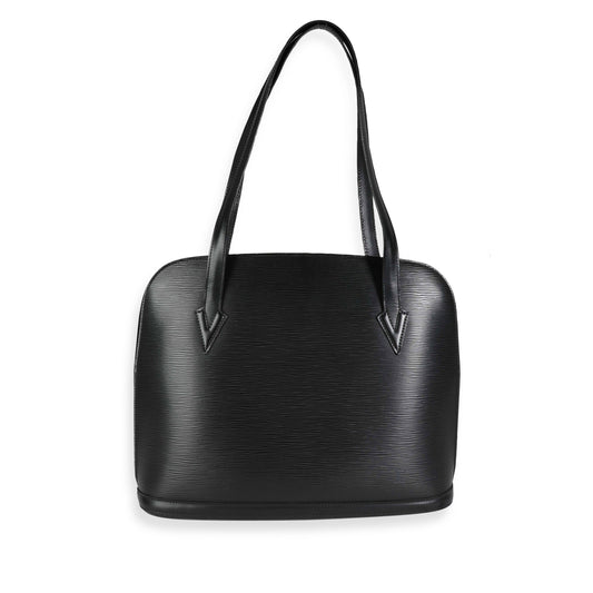 Louis Vuitton Louis Vuitton   Black Epi Leather Lussac Tote