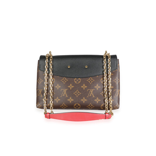 Louis Vuitton Louis Vuitton Monogram Canvas & Black Grained Leather Saint-Placide