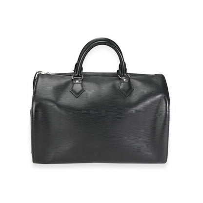 Louis Vuitton Louis Vuitton Black Epi Leather Speedy 35