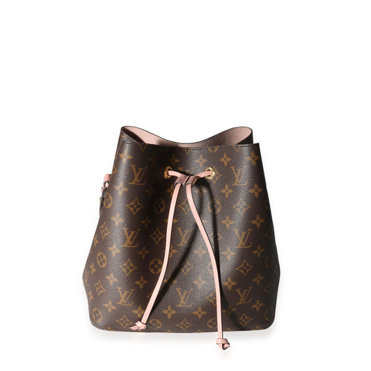 Louis Vuitton Louis Vuitton Monogram Canvas & Rose Poudré Pink NéoNoé Bucket Bag