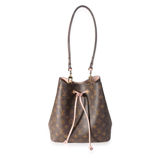 Louis Vuitton Louis Vuitton Monogram Canvas & Rose Poudré Pink NéoNoé Bucket Bag