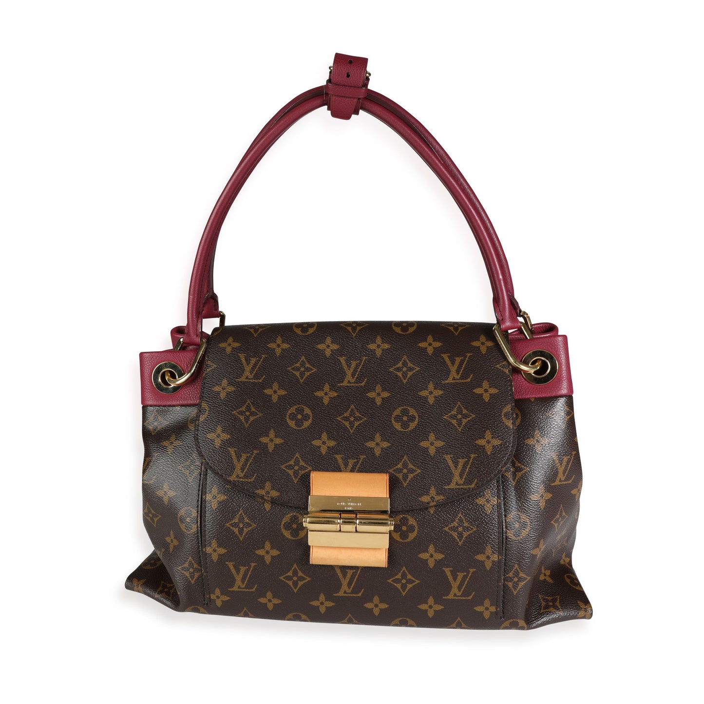 Louis Vuitton Louis Vuitton Aurore Calf Leather & Monogram Canvas Olympe Shoulder Bag