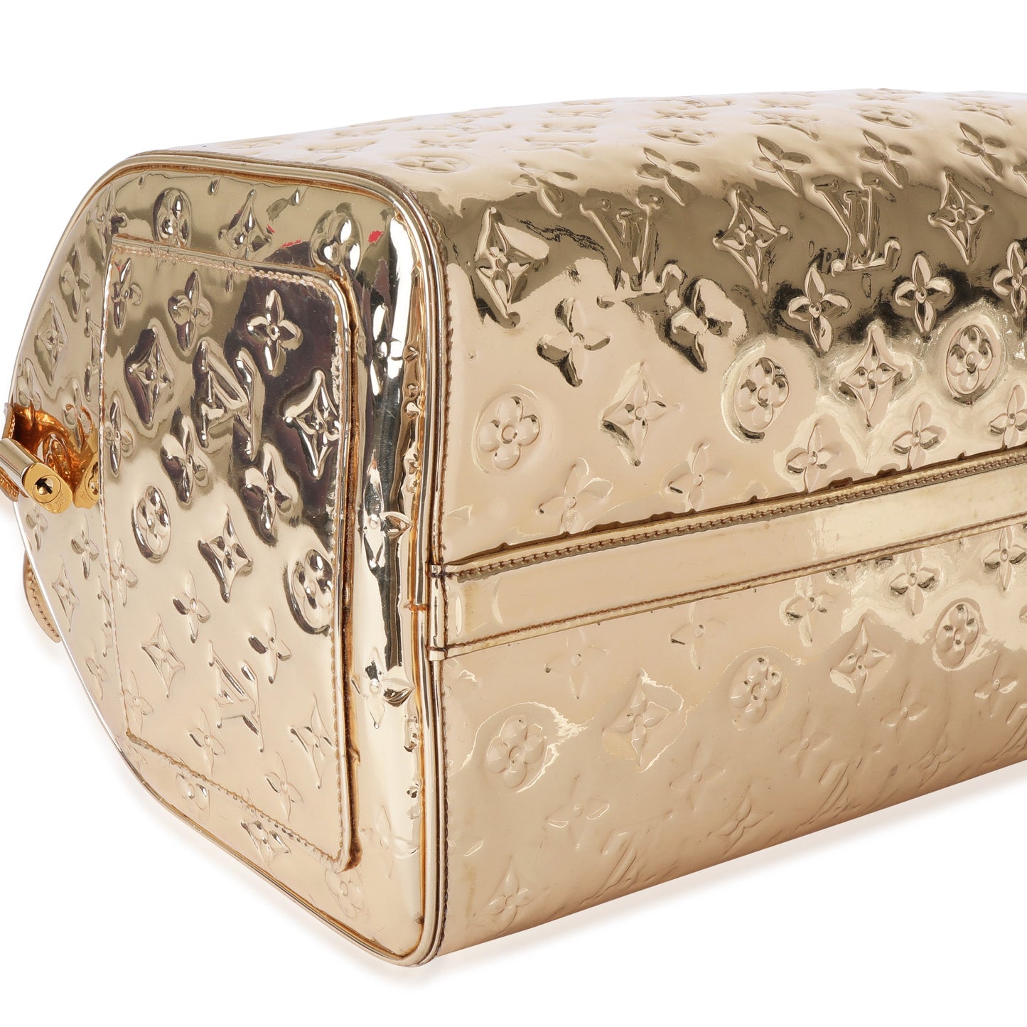Louis Vuitton Louis Vuitton Limited Edition Gold Monogram Miroir Speedy 35