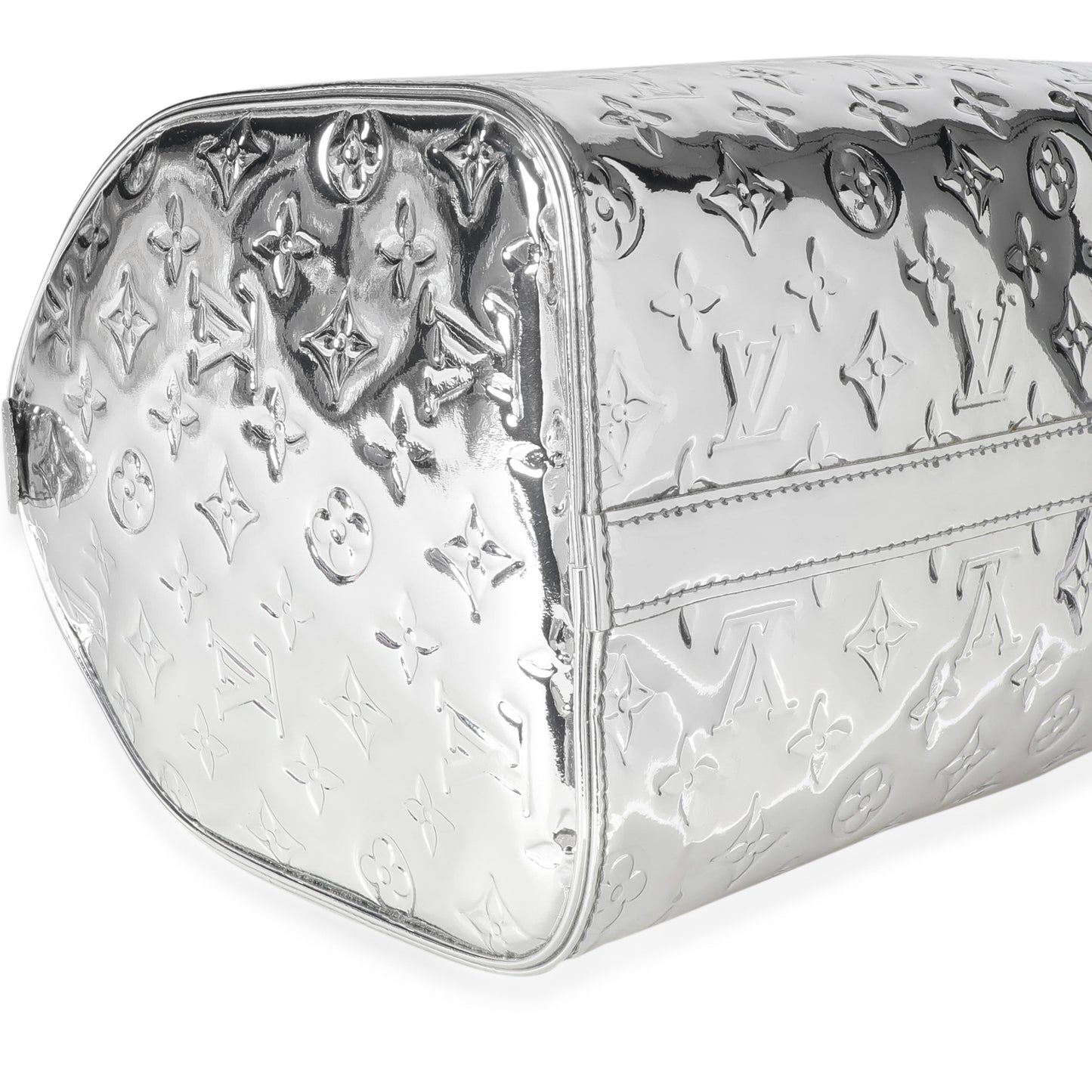 Louis Vuitton Louis Vuitton Limited Edition Silver Monogram Miroir Speedy 35