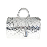 Louis Vuitton Louis Vuitton Limited Edition Silver Monogram Miroir Speedy 35