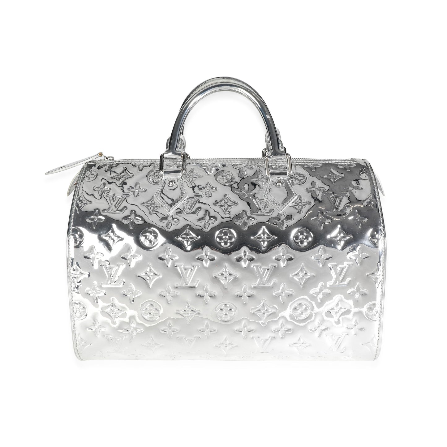 Louis Vuitton Louis Vuitton Limited Edition Silver Monogram Miroir Speedy 35