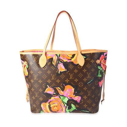 Louis Vuitton Louis Vuitton Monogram Canvas Roses Neverfull MM