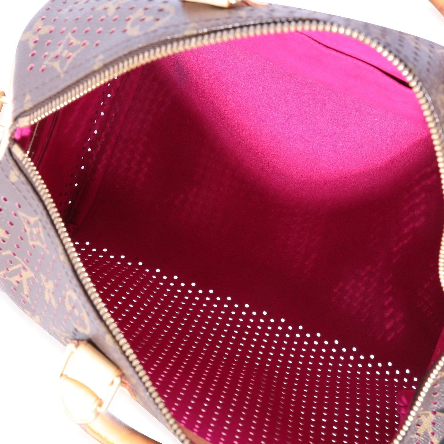 Louis Vuitton Louis Vuitton Monogram Canvas & Fuchsia Perforated Speedy 30