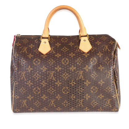 Louis Vuitton Louis Vuitton Monogram Canvas & Fuchsia Perforated Speedy 30