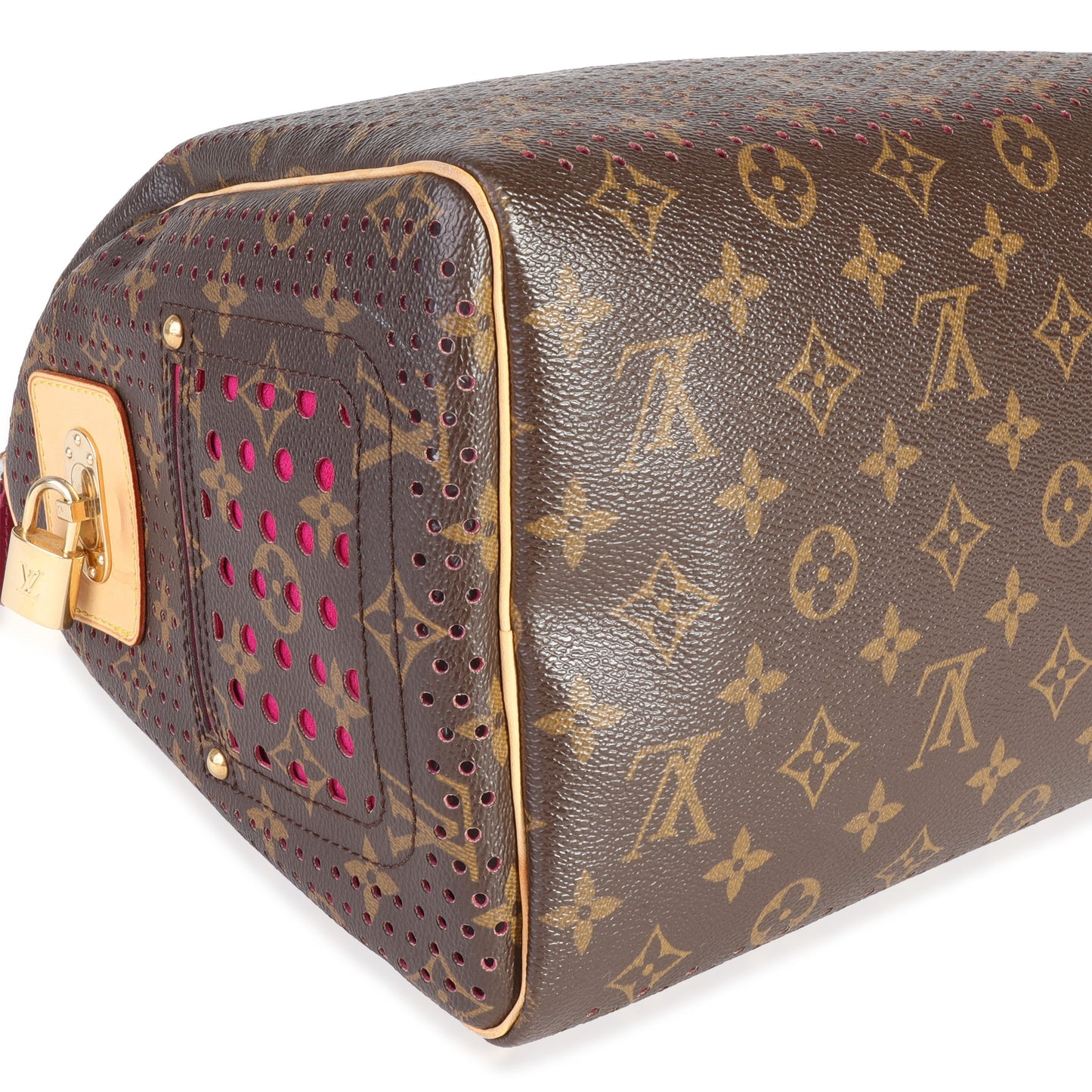 Louis Vuitton Louis Vuitton Monogram Canvas & Fuchsia Perforated Speedy 30