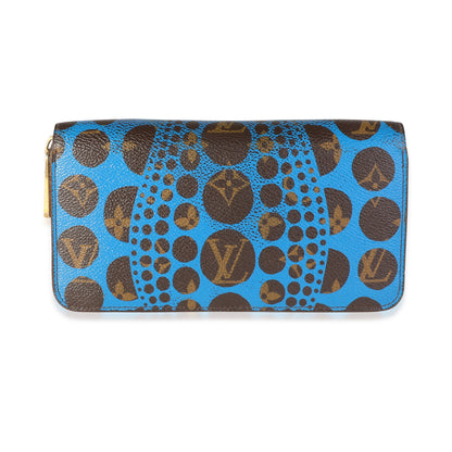 Louis Vuitton Louis Vuitton x Yayoi Kusama Blue Infinity Dots Monogram Canvas Zippy Wallet