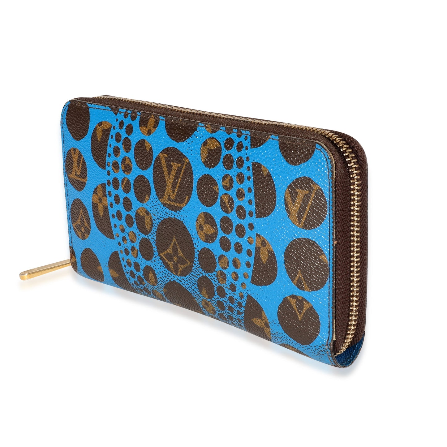 Louis Vuitton Louis Vuitton x Yayoi Kusama Blue Infinity Dots Monogram Canvas Zippy Wallet