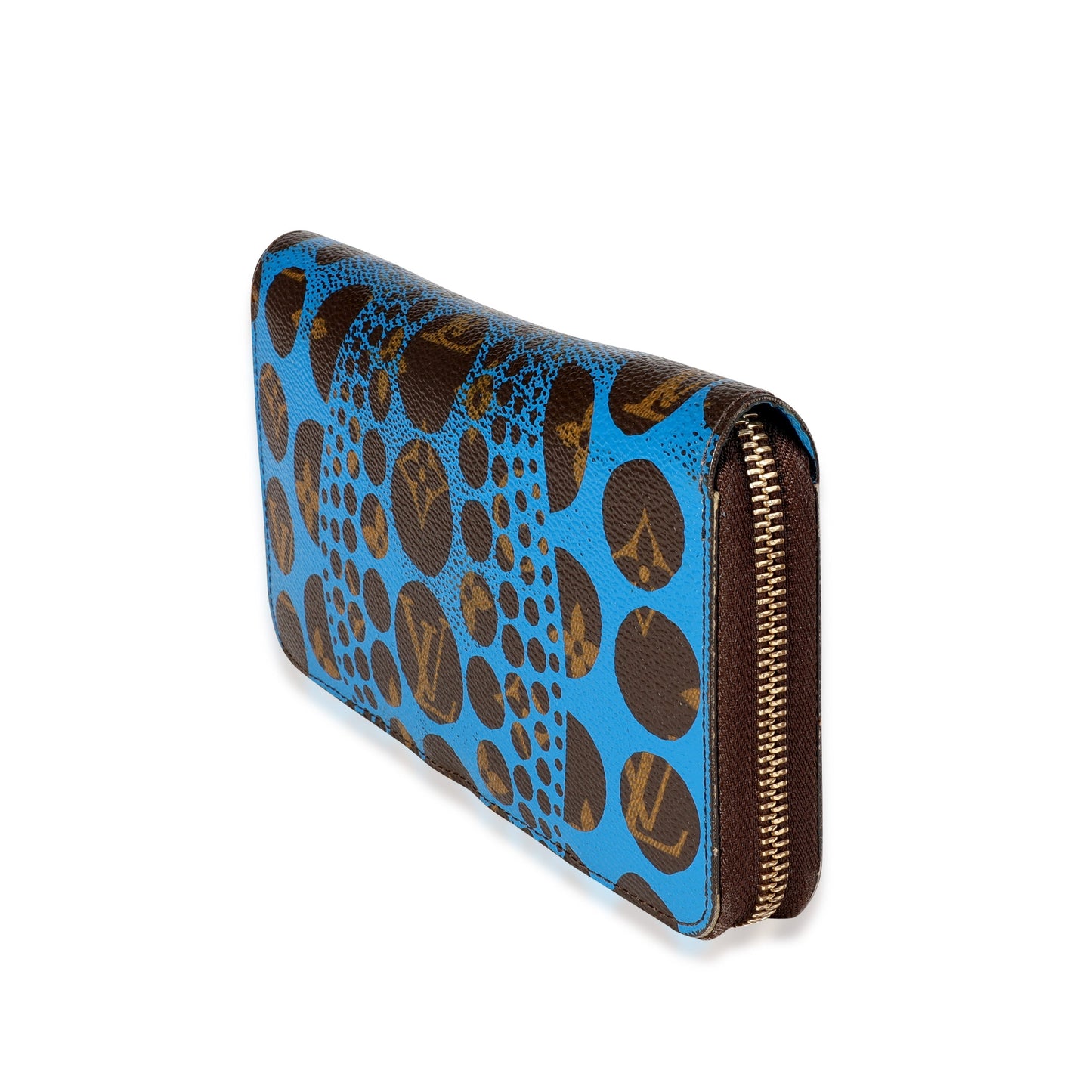 Louis Vuitton Louis Vuitton x Yayoi Kusama Blue Infinity Dots Monogram Canvas Zippy Wallet