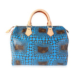 Louis Vuitton Louis Vuitton x Yayoi Kusama Blue Infinity Dots Monogram Canvas Speedy 30