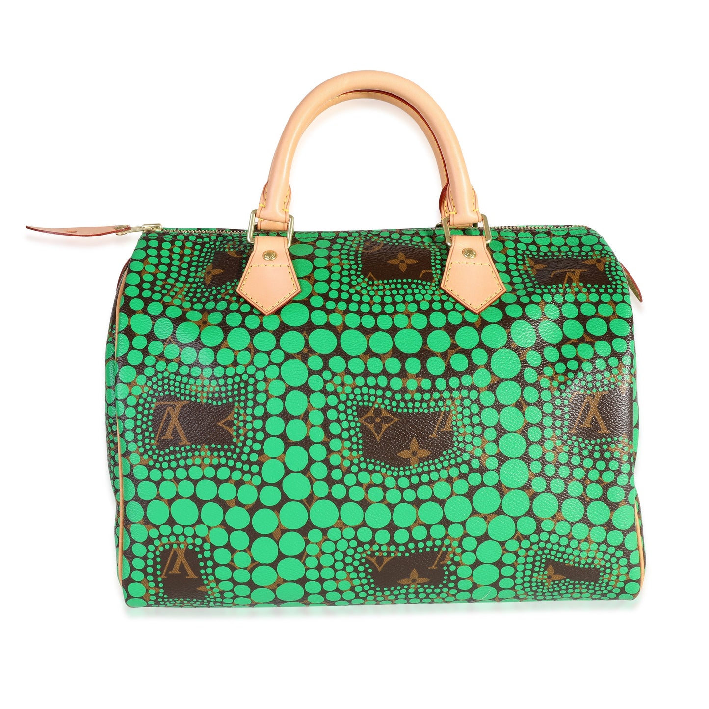 Louis Vuitton Louis Vuitton x Yayoi Kusama Green Infinity Dots Monogram Canvas Speedy 30