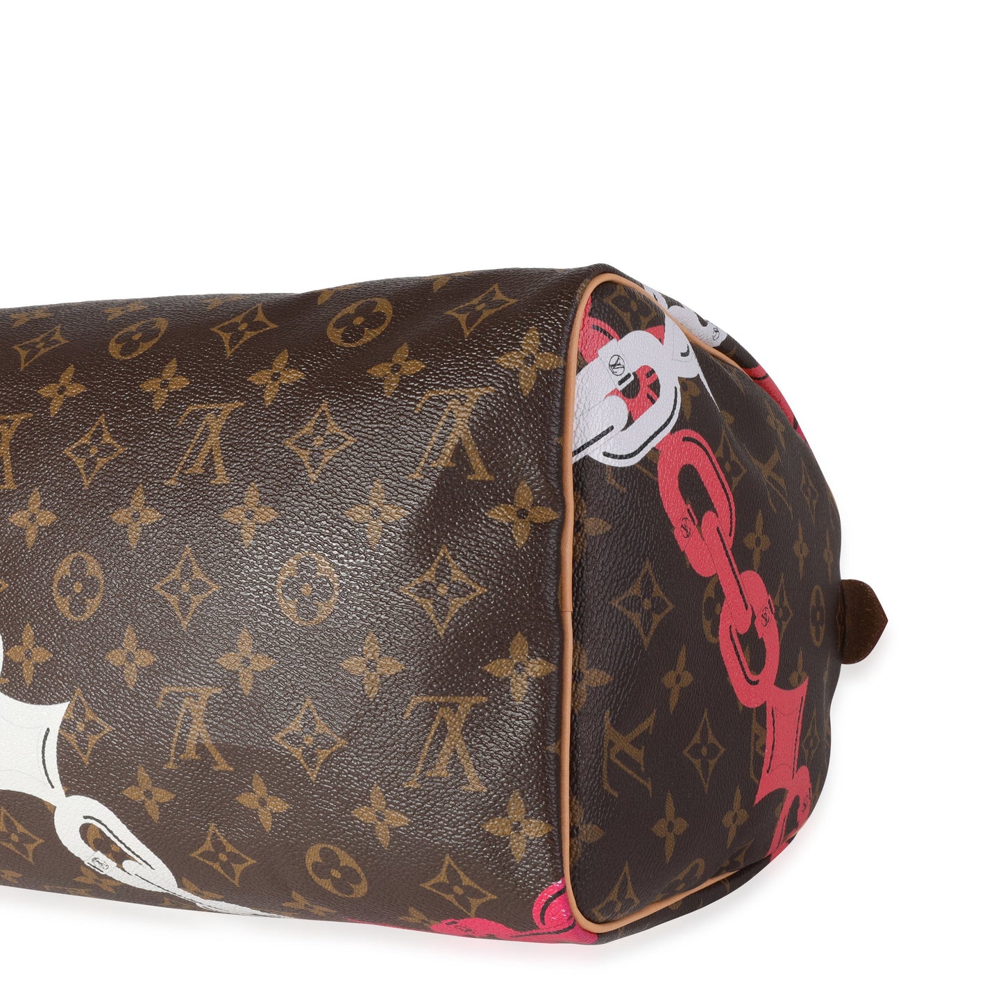 Louis Vuitton Louis Vuitton Limited Edition Chain Flower Monogram Canvas Speedy 30